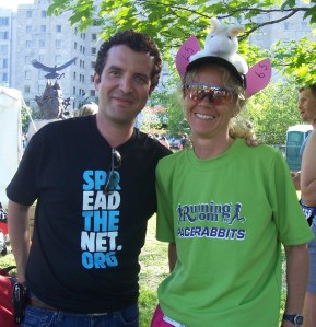 With Rick Mercer in 2009
