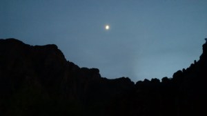 The early morning sky.