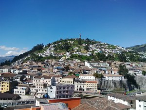 The view from the hotel roof.