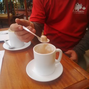 Hot Chocolate with cheese.