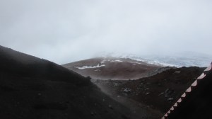The view up from the refuge,